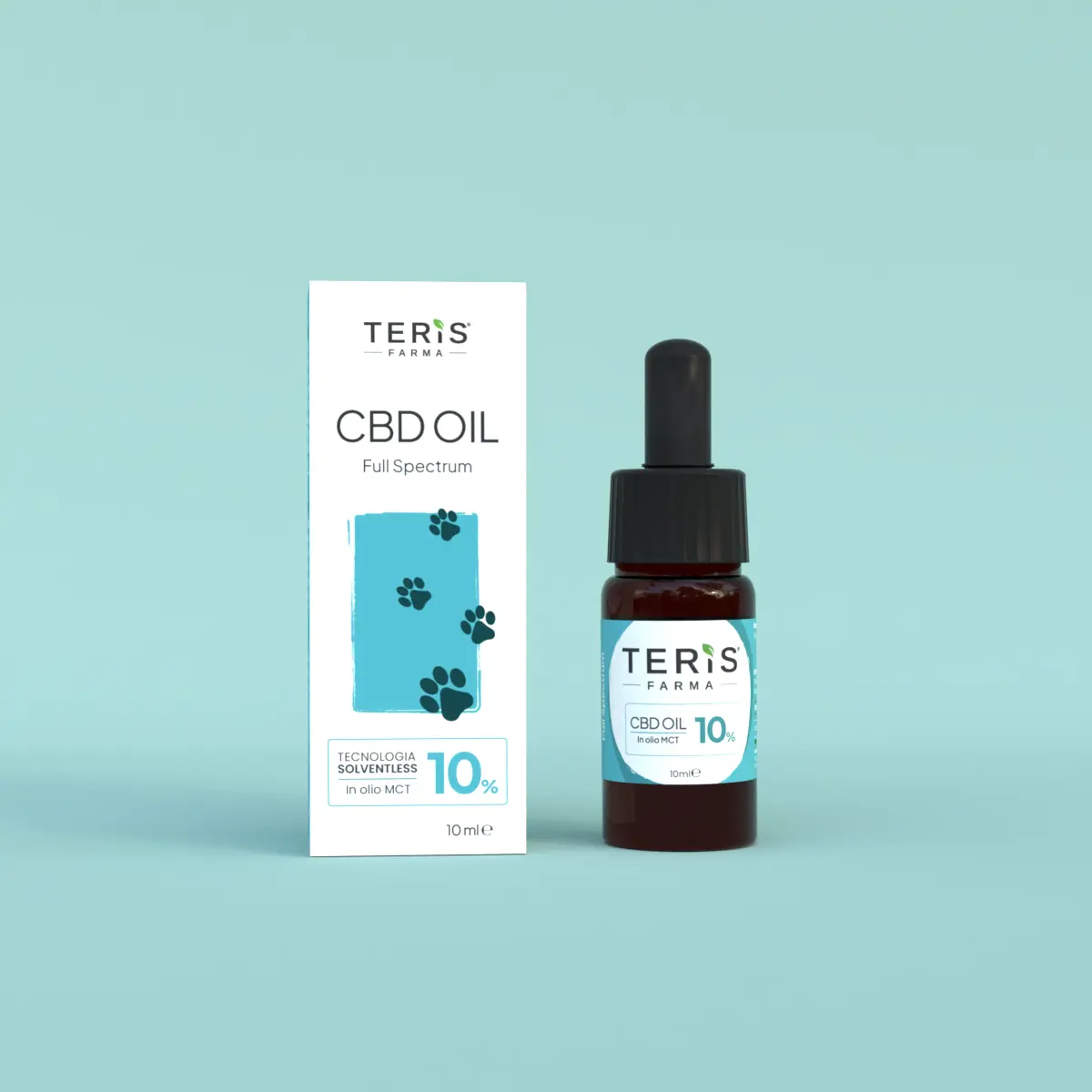 TERIS CBD OIL - Olio di CBD 10% Animali 10ml