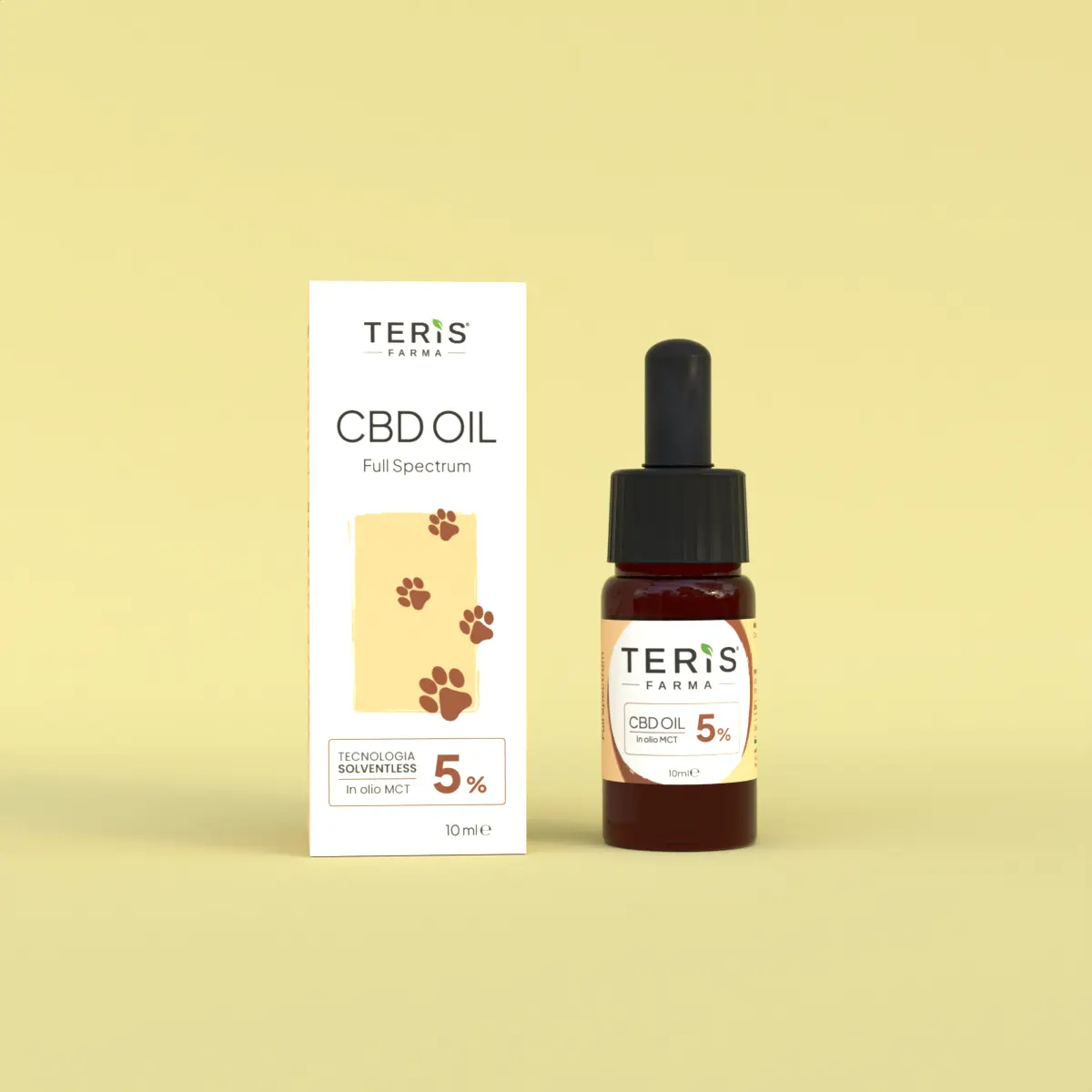 TERIS CBD OIL - Olio di CBD 5% Animali 10ml