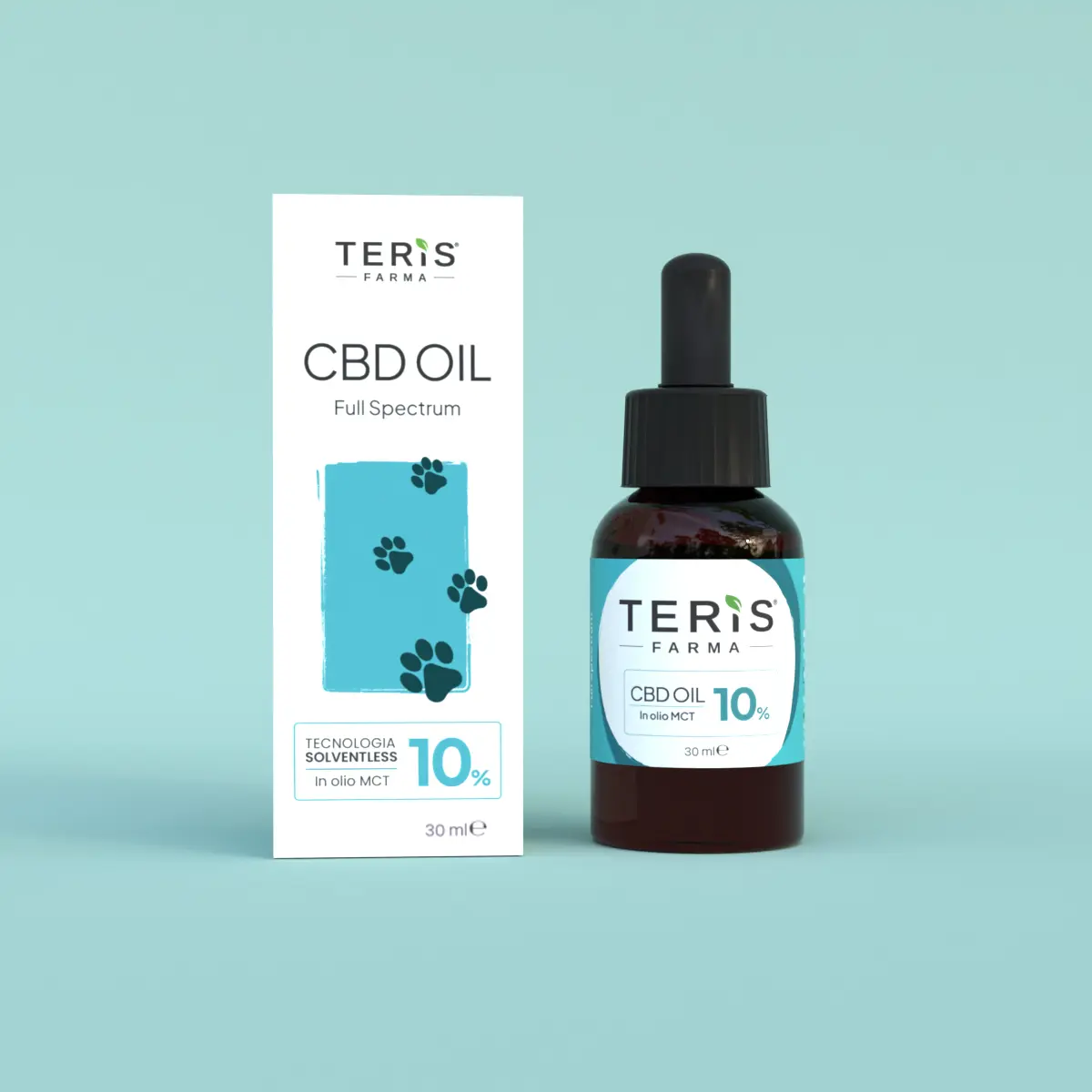 TERIS CBD OIL - Olio di CBD 10% Animali 30ml