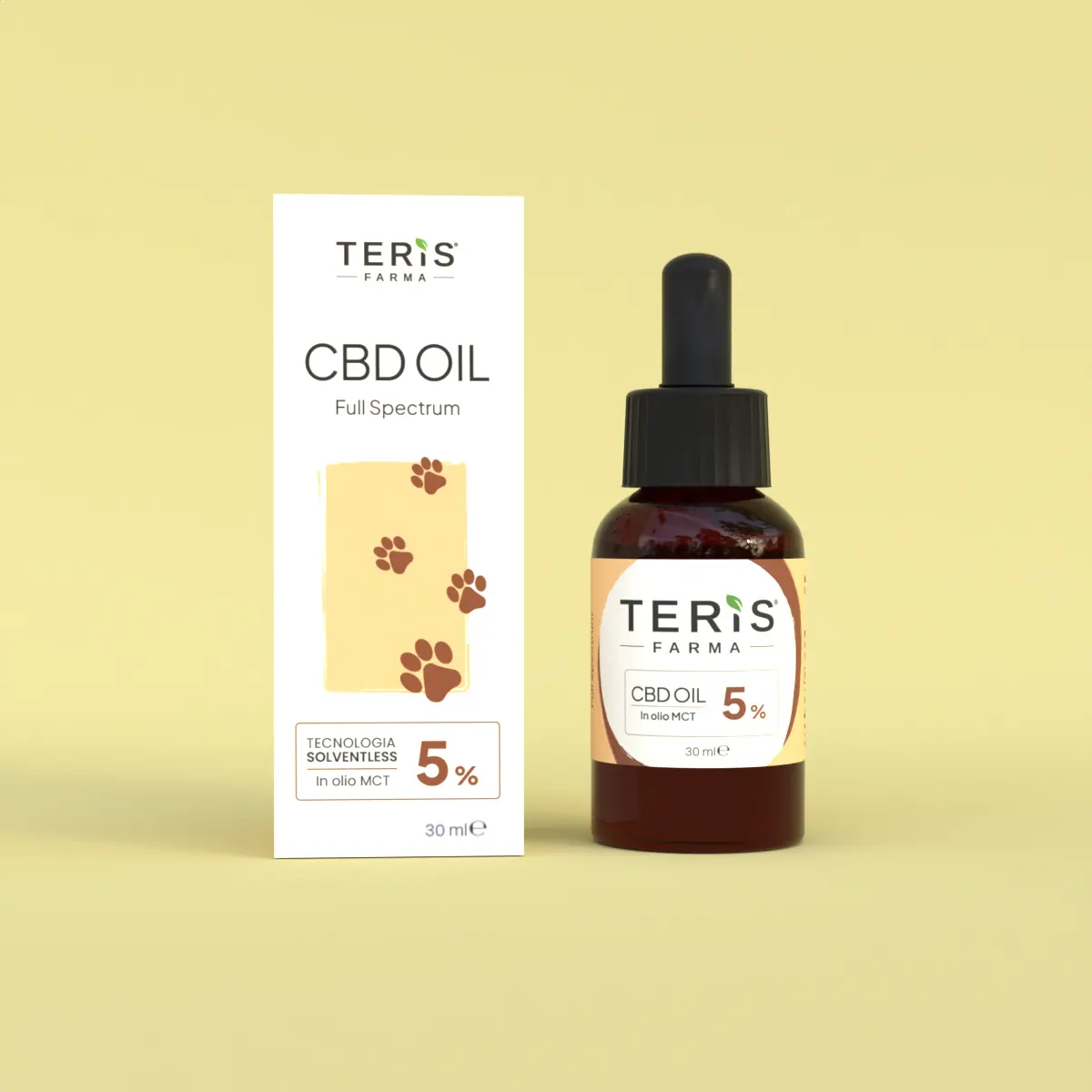 TERIS CBD OIL - Olio di CBD 5% Animali 30ml